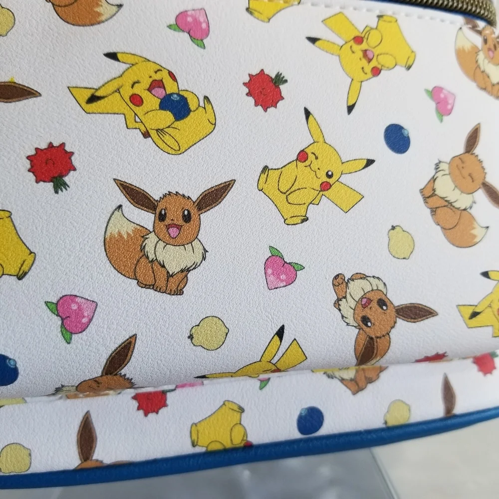 Loungefly Pokemon Eevee Pikachu Berries Mini Backpack Bag New - Picture 10 of 15